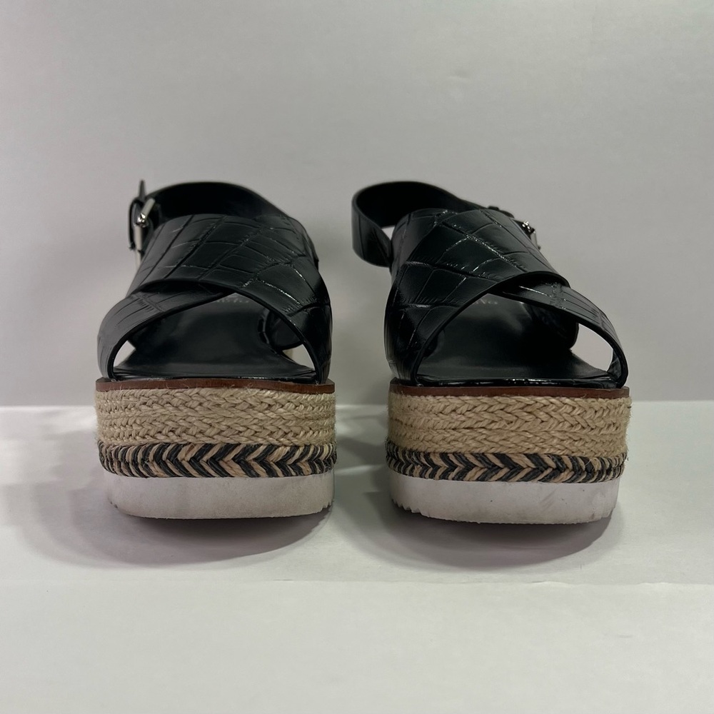 Vince Camuto Marietten Embossed Espadrille Platform Sandals - black croc, 8.5 - Picture 5 of 12